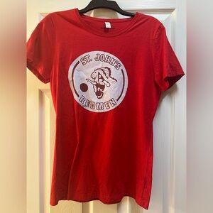 Vintage Brand St John’s Redmen Red Ladies Size Large T Shirt